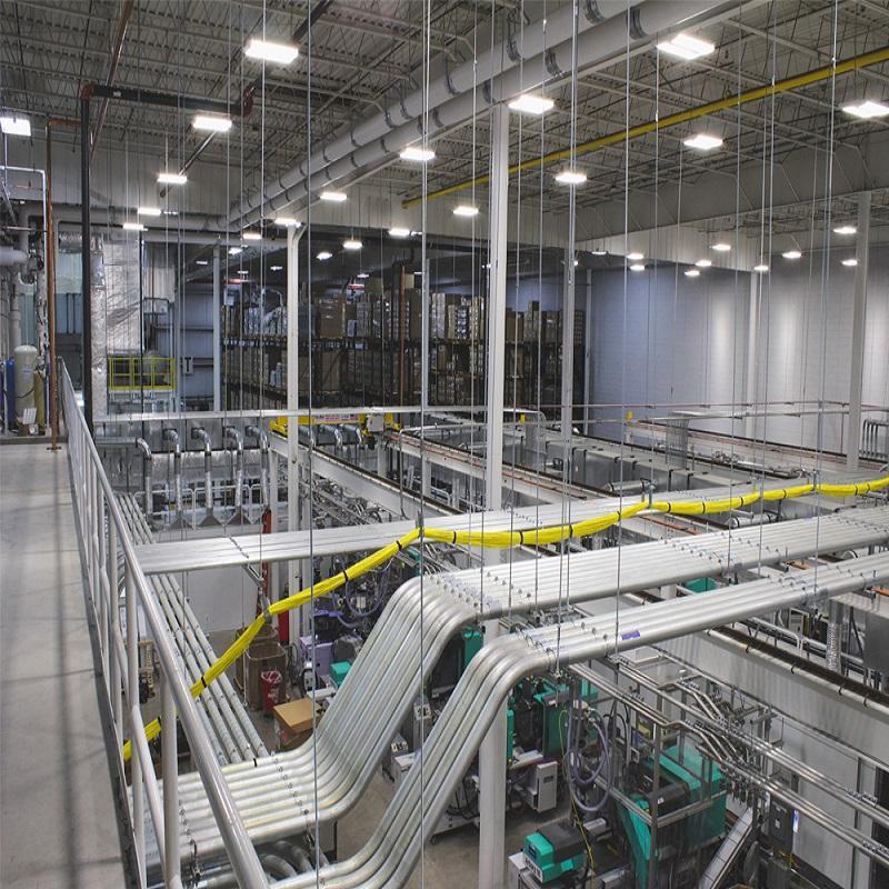 Industrial facility with organized conduit and electrical infrastructure